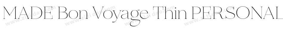 MADE Bon Voyage Thin PERSONAL USE字体转换